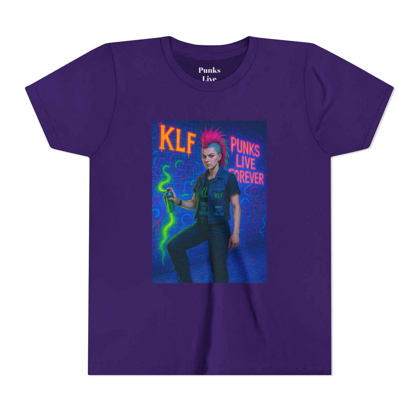 PLF “"Glow Riot Tee” Tee | Punk Kidswear by PLF - Punks Live Forever