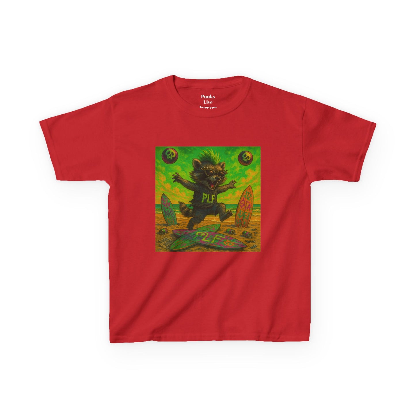 PLF “"Beach" Tee” Tee | Punk Kidswear by PLF - Punks Live Forever