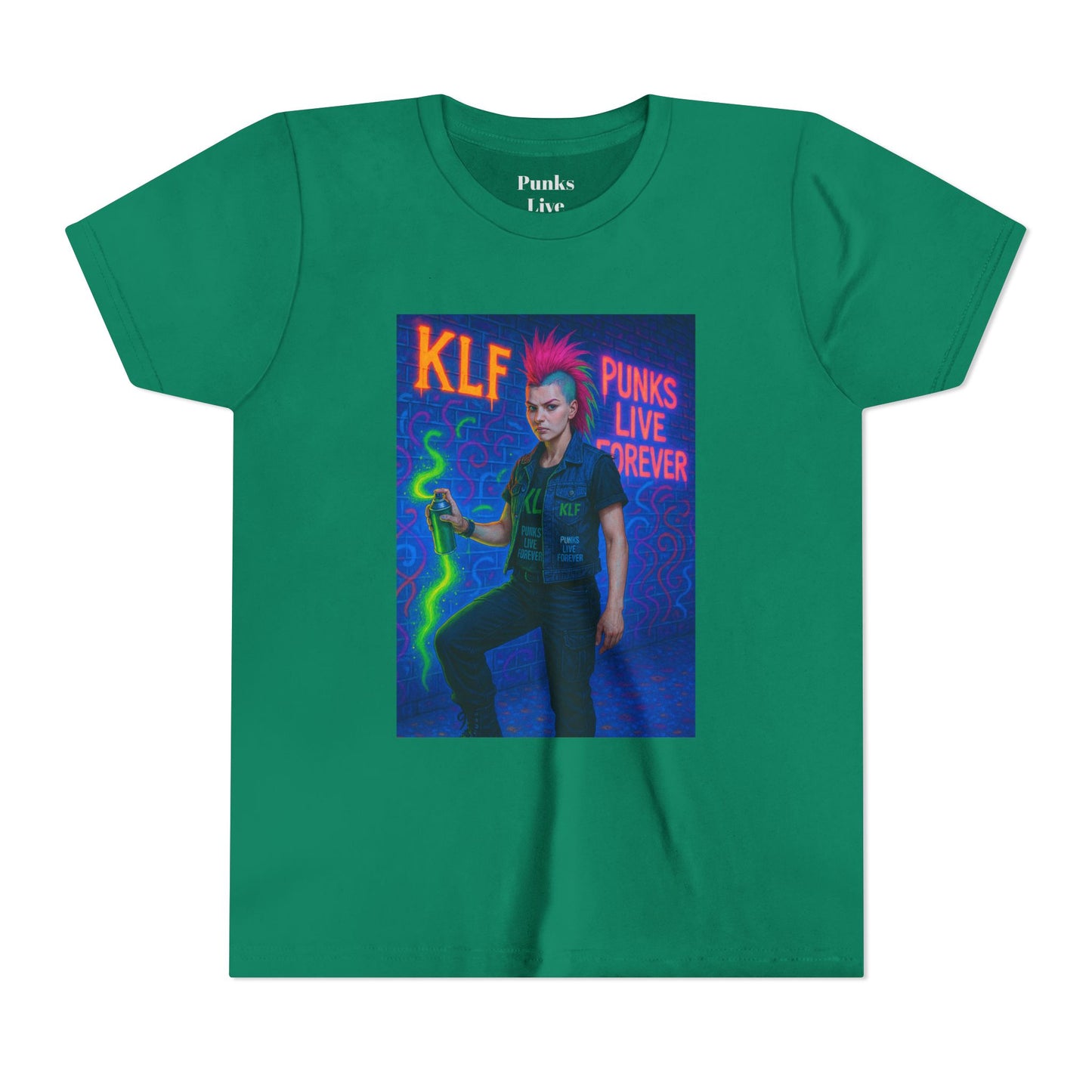 PLF “"Glow Riot Tee” Tee | Punk Kidswear by PLF - Punks Live Forever