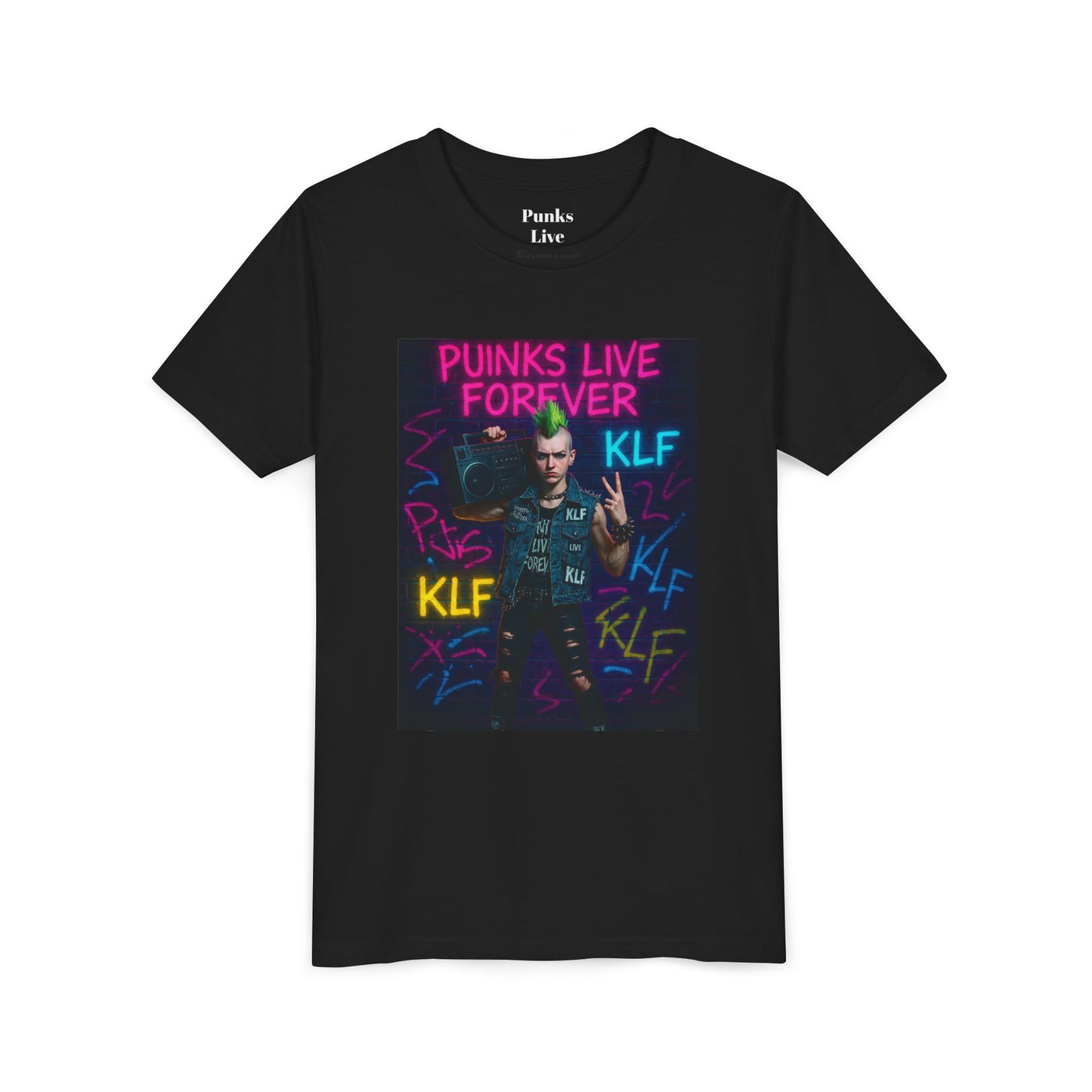 PLF “"Boombox Rebellion Tee” Tee | Punk Kidswear by PLF - Punks Live Forever