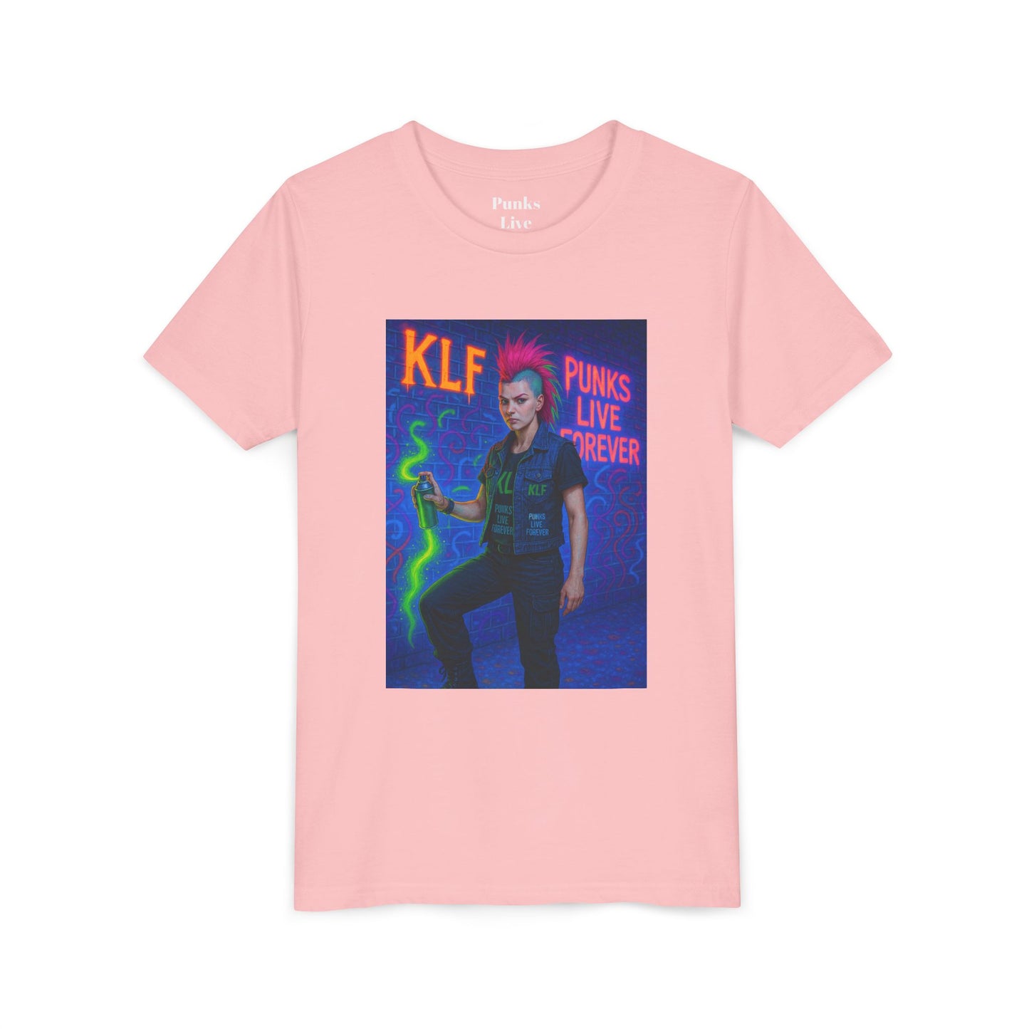 PLF “"Glow Riot Tee” Tee | Punk Kidswear by PLF - Punks Live Forever