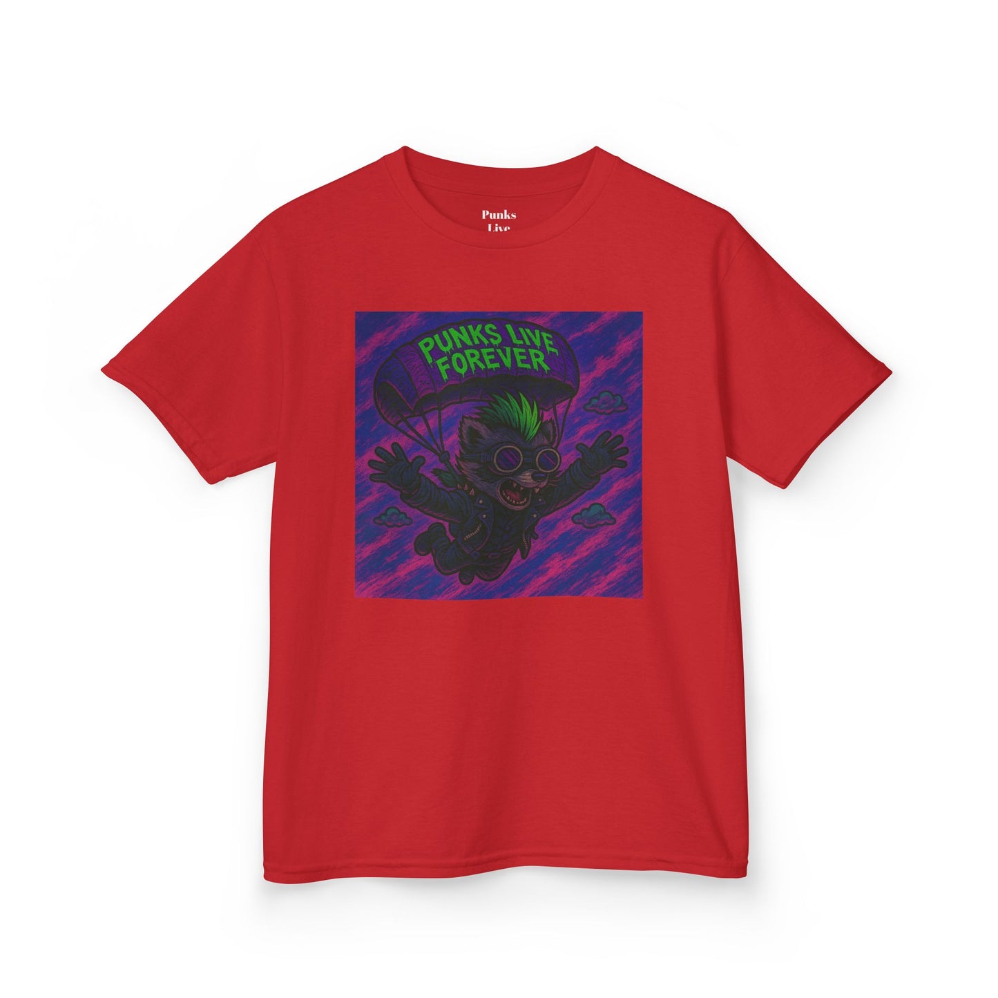 PLF “"Parachute" Tee” Tee | Punk Kidswear by PLF - Punks Live Forever