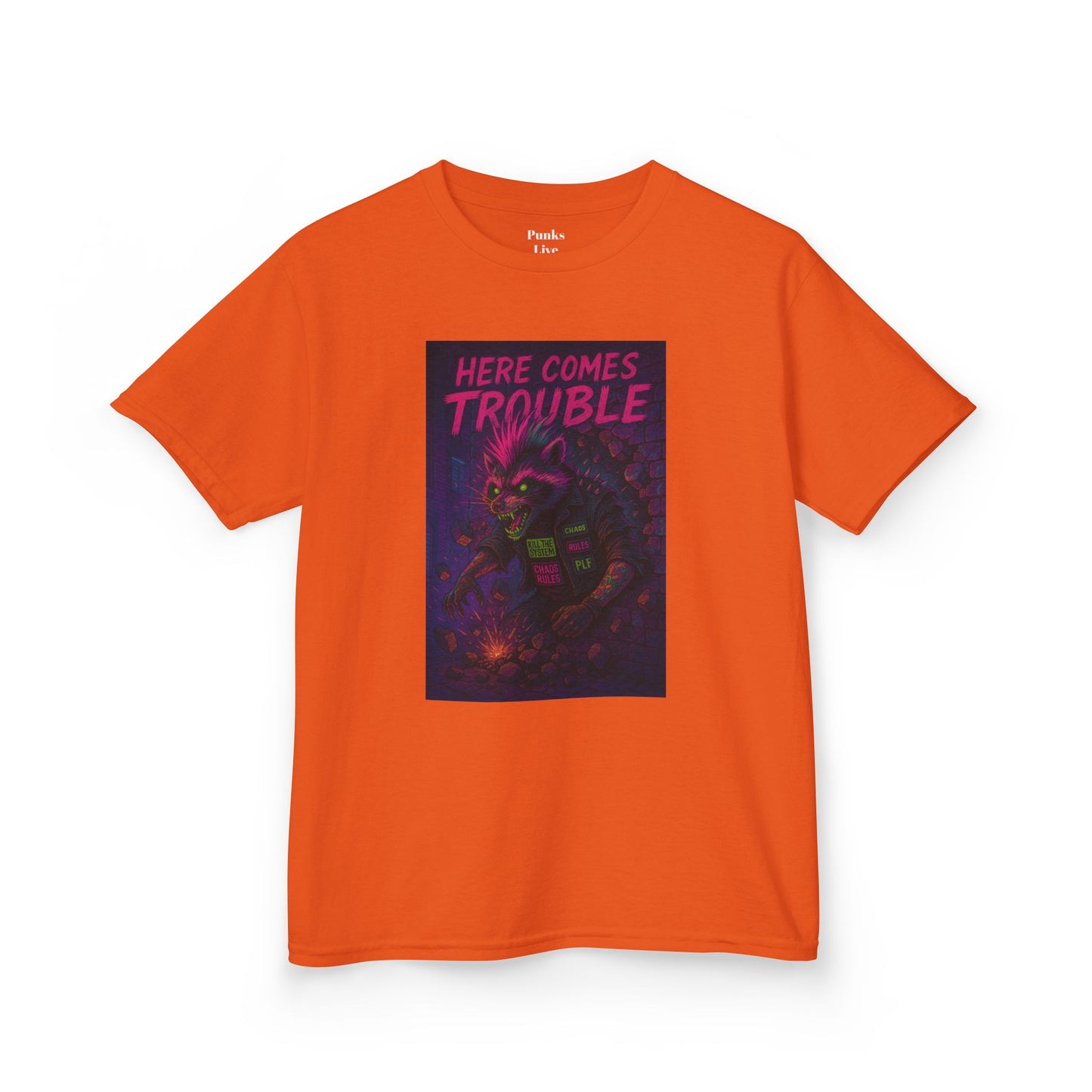 PLF “"Trouble" Tee” Tee | Punk Kidswear by PLF - Punks Live Forever