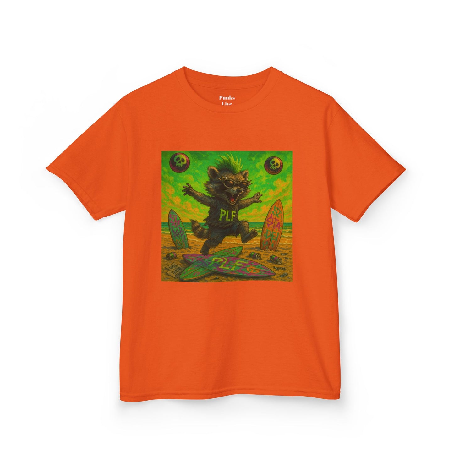 PLF “"Beach" Tee” Tee | Punk Kidswear by PLF - Punks Live Forever
