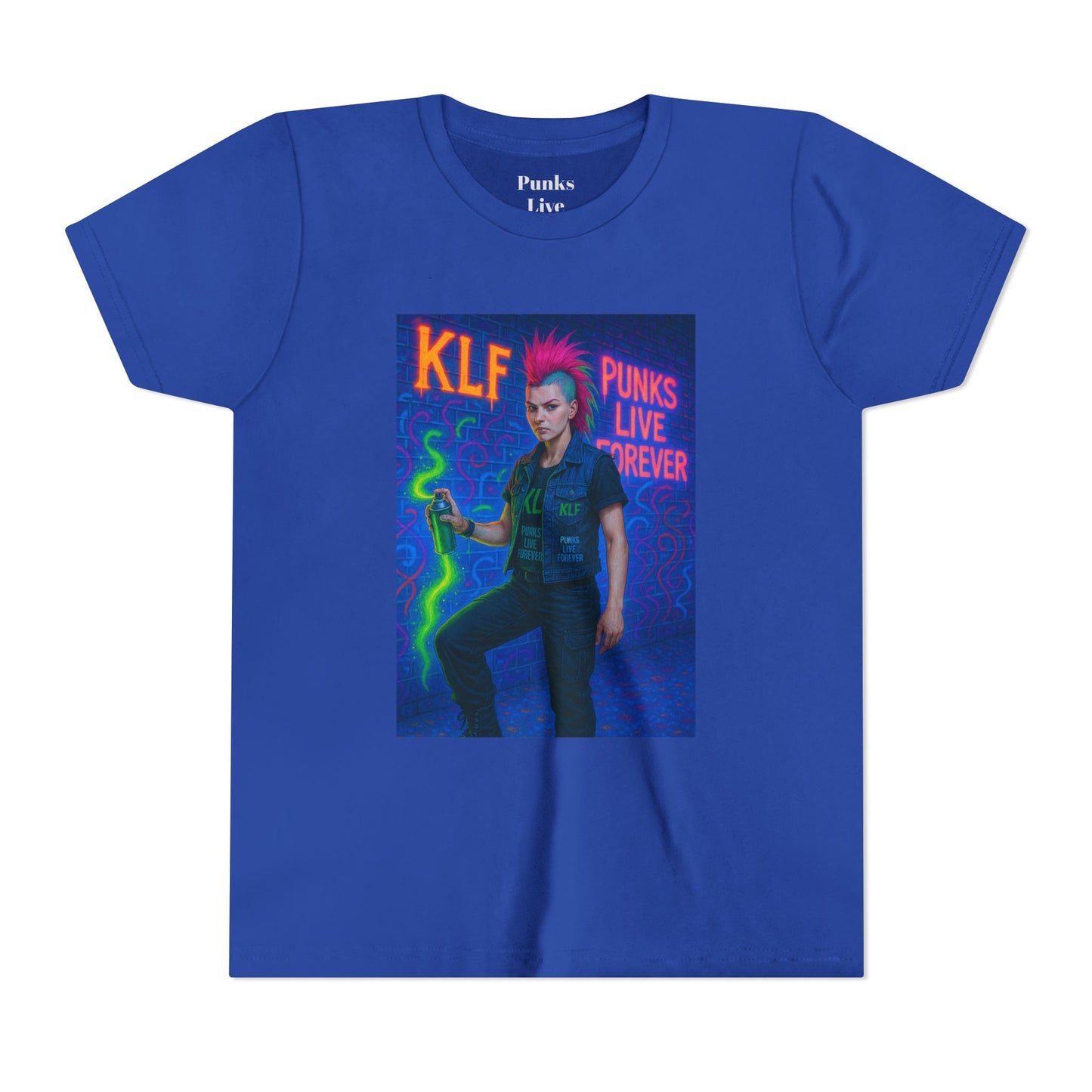 PLF “"Glow Riot Tee” Tee | Punk Kidswear by PLF - Punks Live Forever
