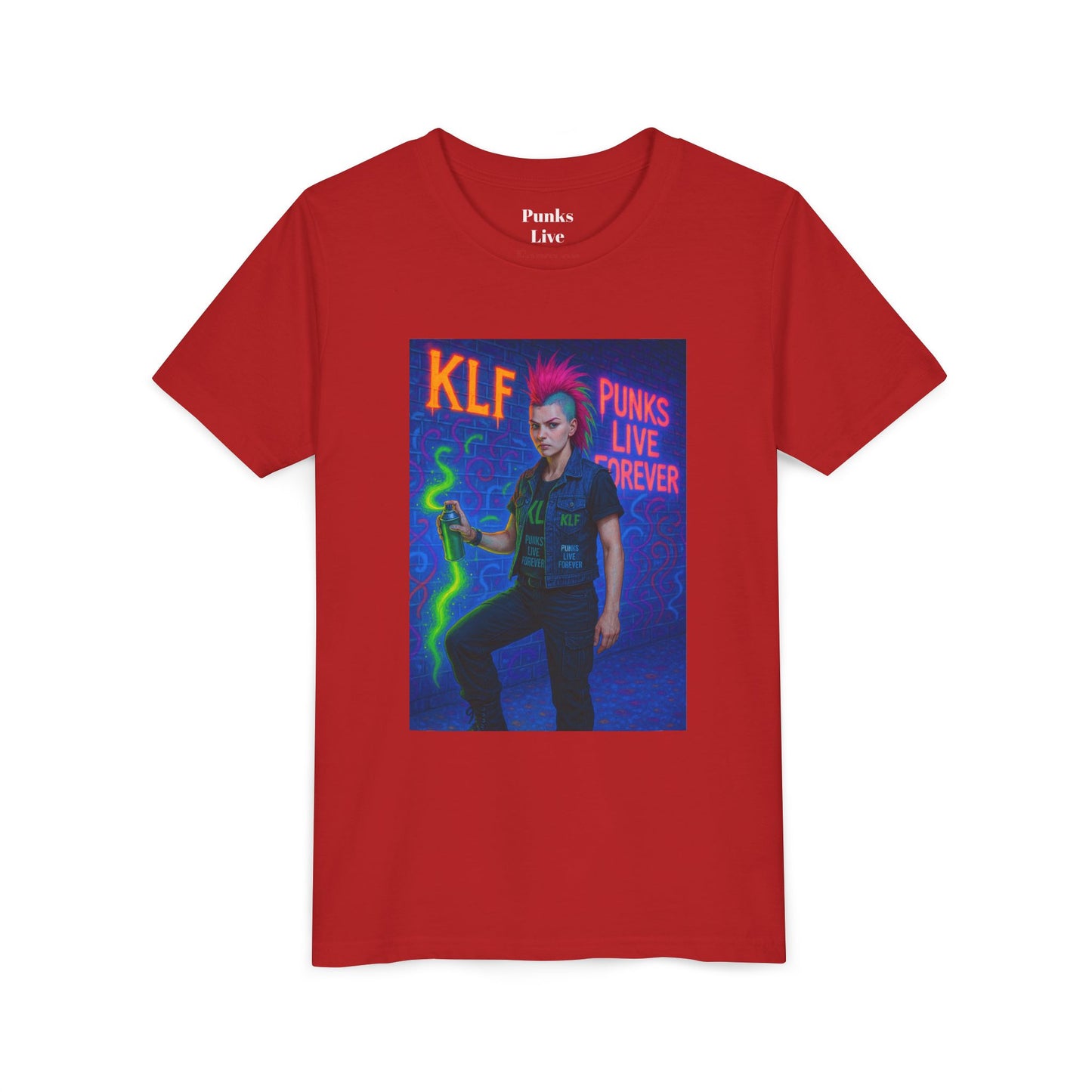 PLF “"Glow Riot Tee” Tee | Punk Kidswear by PLF - Punks Live Forever