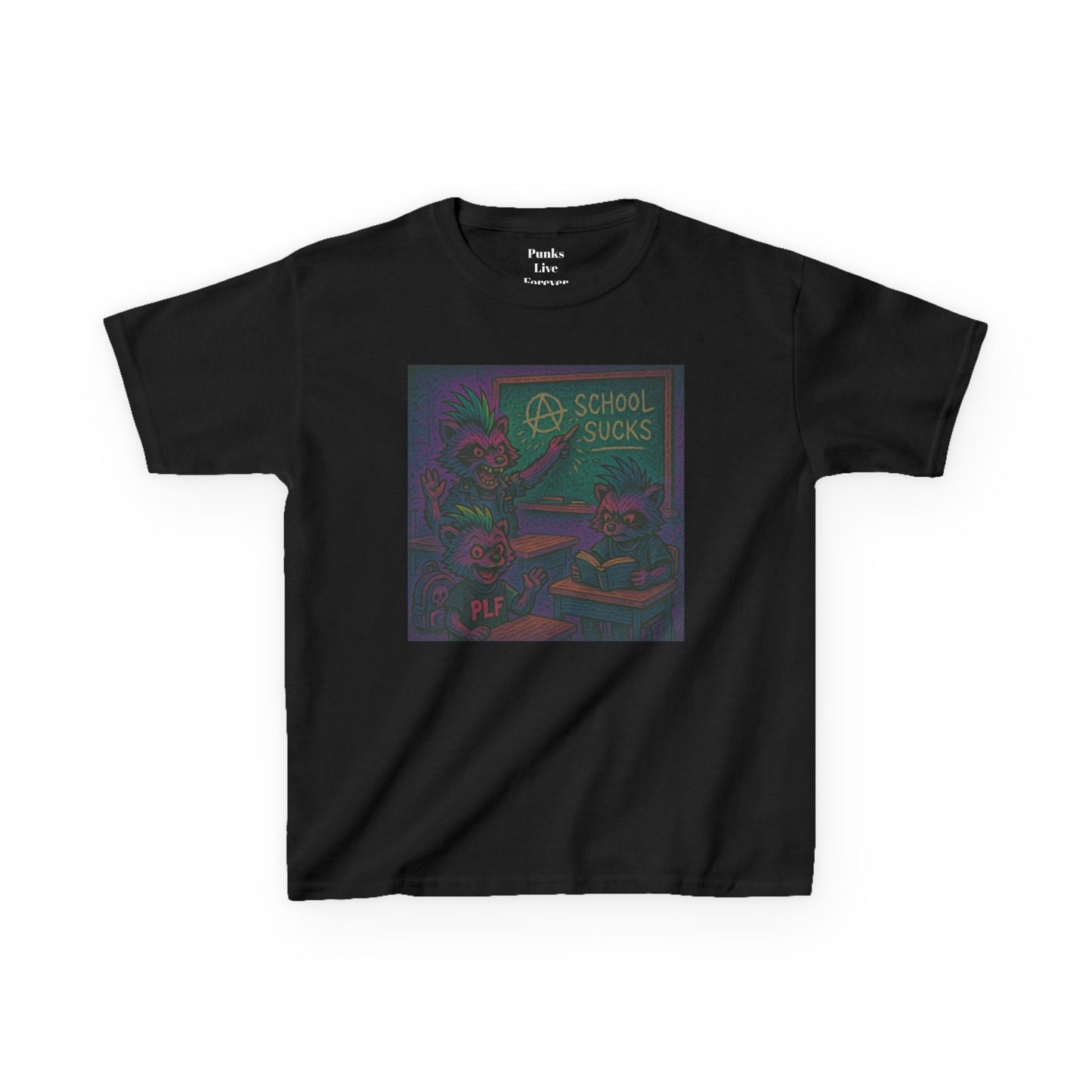 PLF “"School" Tee” Tee | Punk Kidswear by PLF - Punks Live Forever