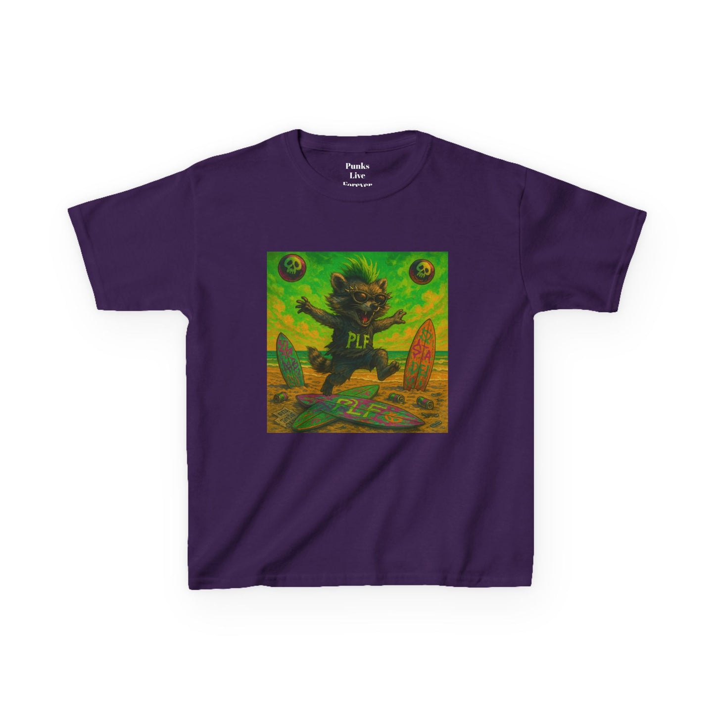 PLF “"Beach" Tee” Tee | Punk Kidswear by PLF - Punks Live Forever