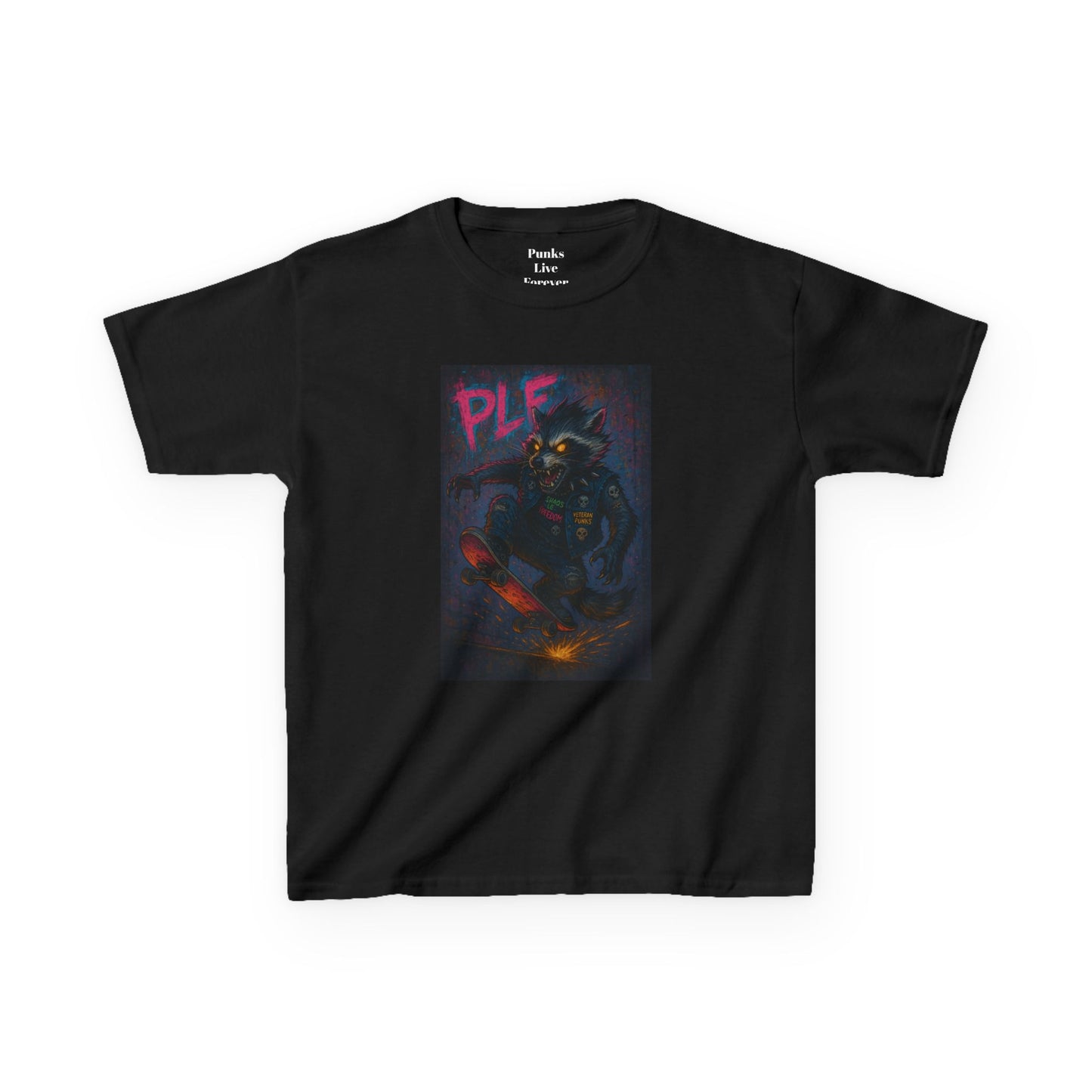 PLF “"Skateboard" Tee” Tee | Punk Kidswear by PLF - Punks Live Forever