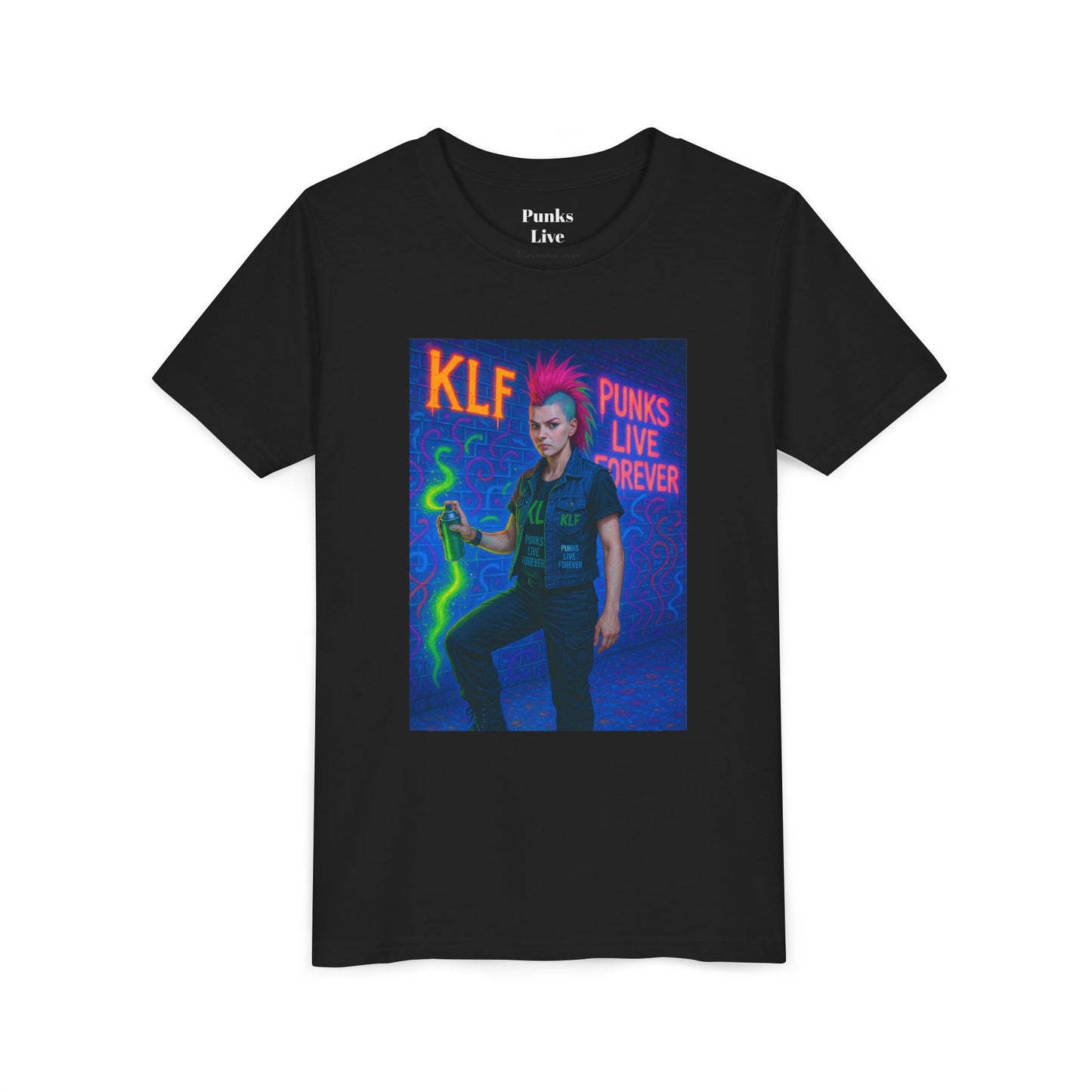 PLF “"Glow Riot Tee” Tee | Punk Kidswear by PLF - Punks Live Forever