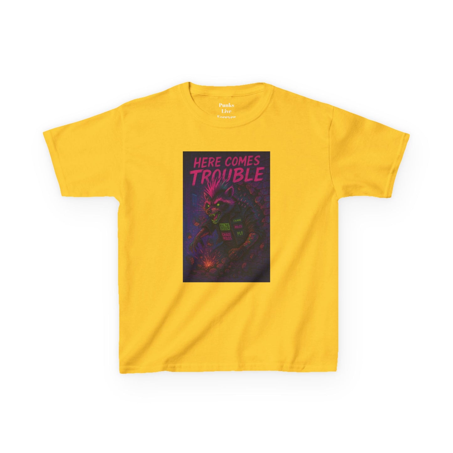 PLF “"Trouble" Tee” Tee | Punk Kidswear by PLF - Punks Live Forever