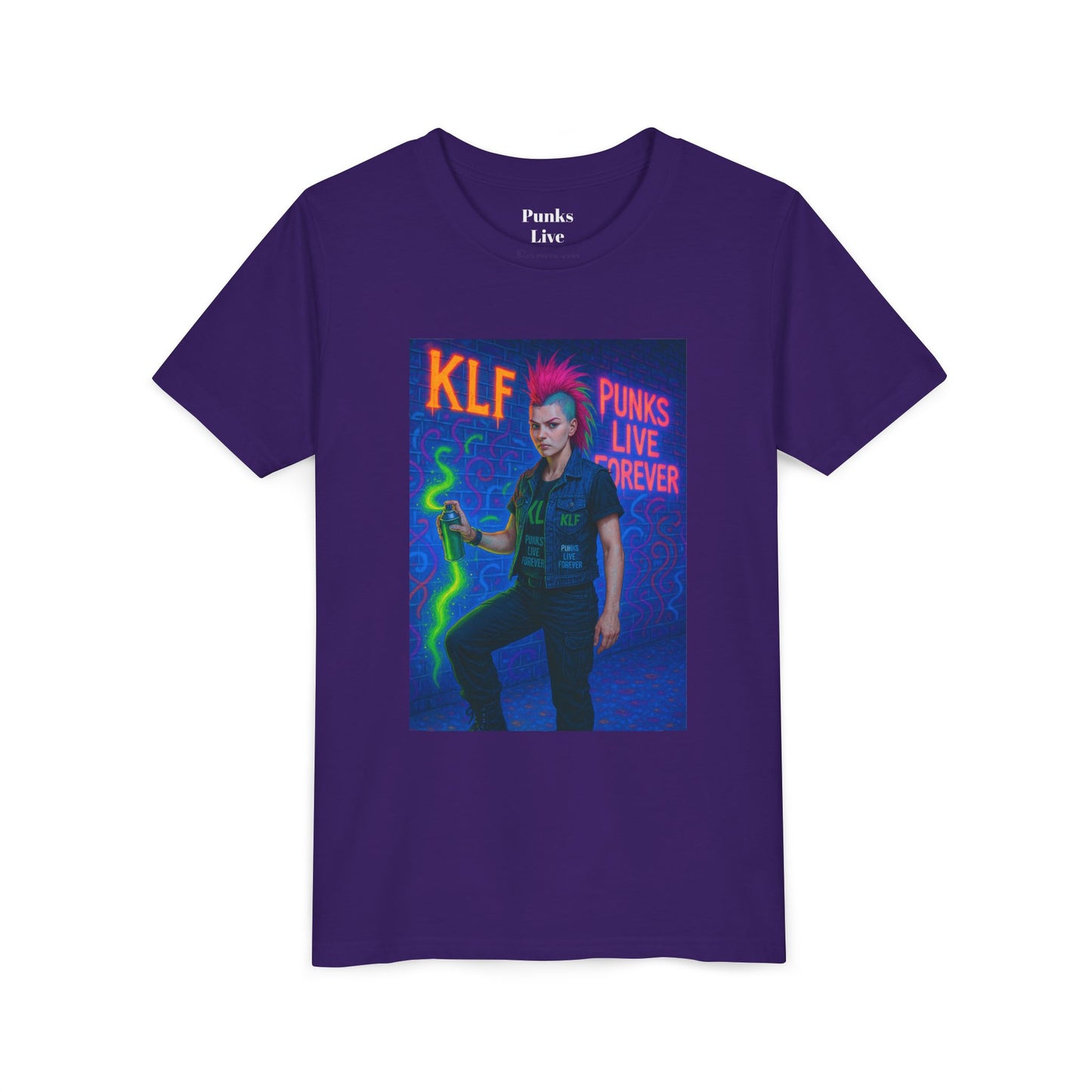 PLF “"Glow Riot Tee” Tee | Punk Kidswear by PLF - Punks Live Forever