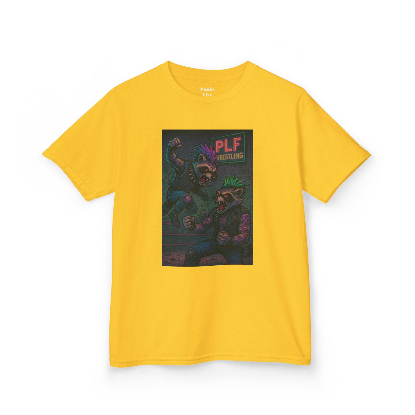 PLF “"Wrestler" Tee” Tee | Punk Kidswear by PLF - Punks Live Forever