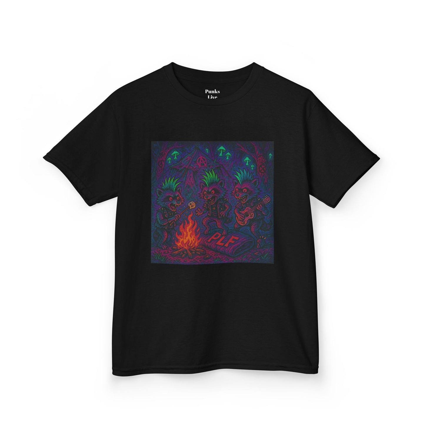 PLF “"Camping" Tee” Tee | Punk Kidswear by PLF - Punks Live Forever