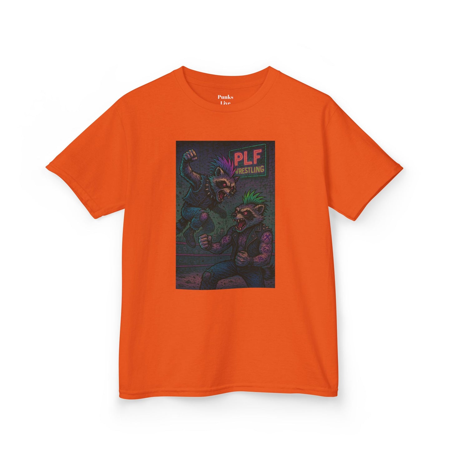 PLF “"Wrestler" Tee” Tee | Punk Kidswear by PLF - Punks Live Forever