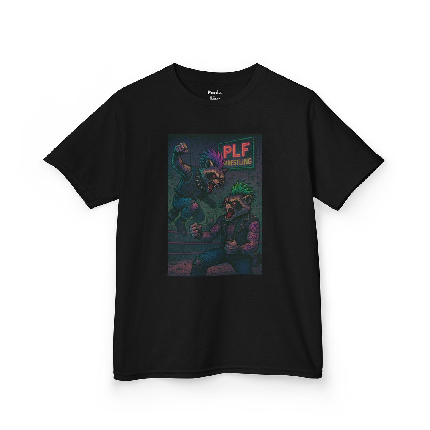 PLF “"Wrestler" Tee” Tee | Punk Kidswear by PLF - Punks Live Forever