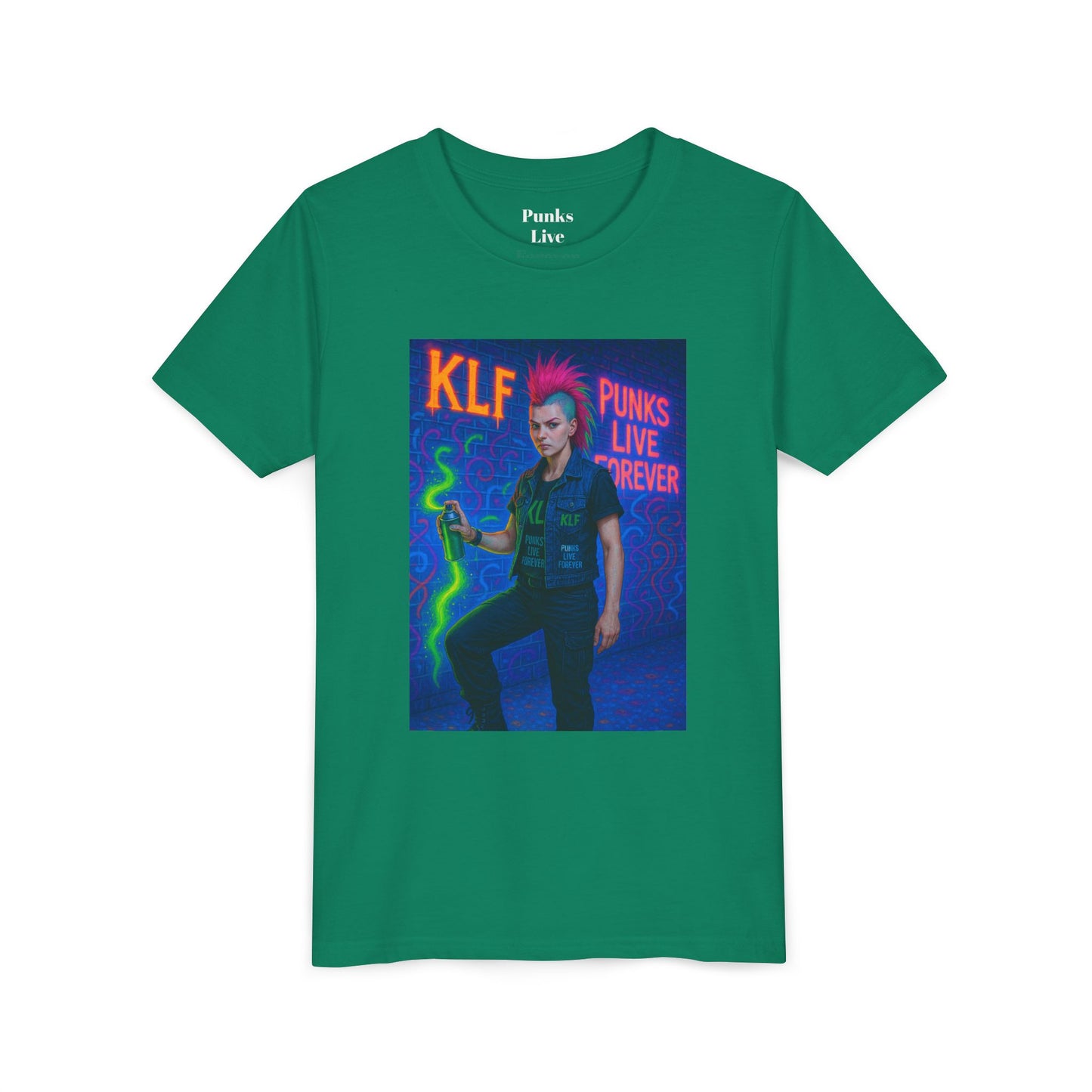 PLF “"Glow Riot Tee” Tee | Punk Kidswear by PLF - Punks Live Forever