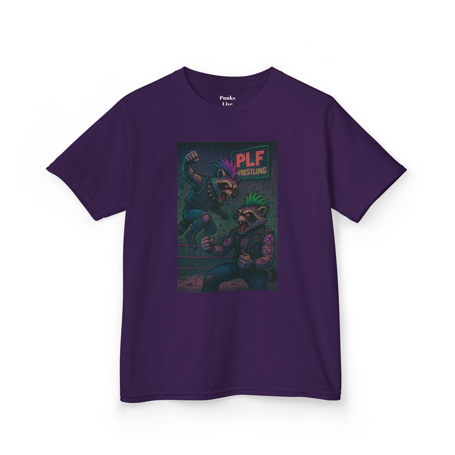 PLF “"Wrestler" Tee” Tee | Punk Kidswear by PLF - Punks Live Forever