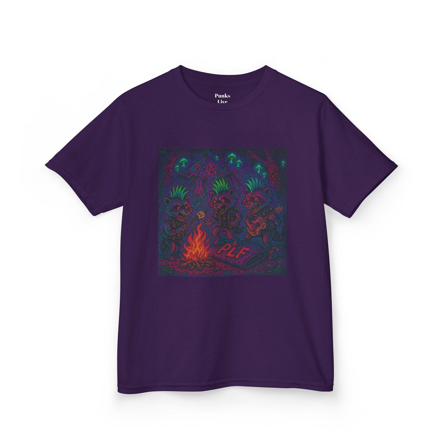 PLF “"Camping" Tee” Tee | Punk Kidswear by PLF - Punks Live Forever