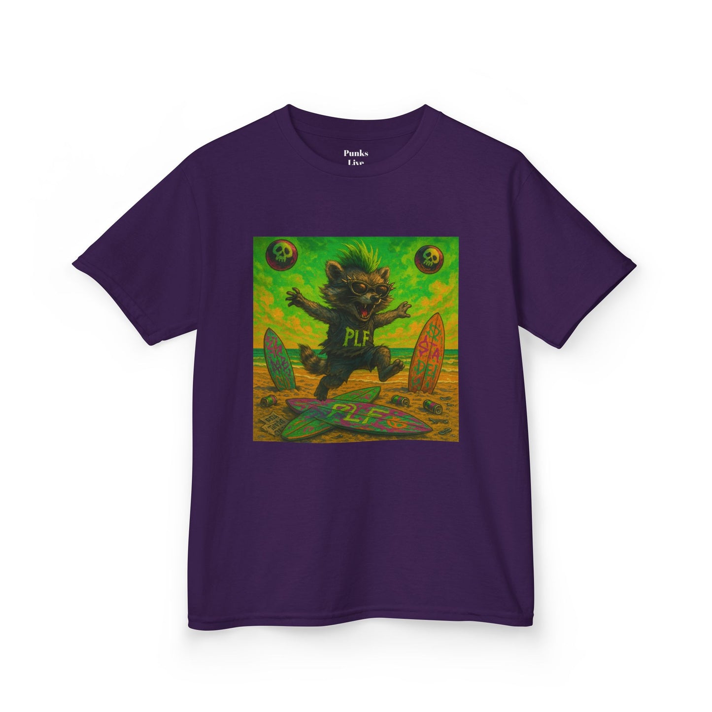 PLF “"Beach" Tee” Tee | Punk Kidswear by PLF - Punks Live Forever