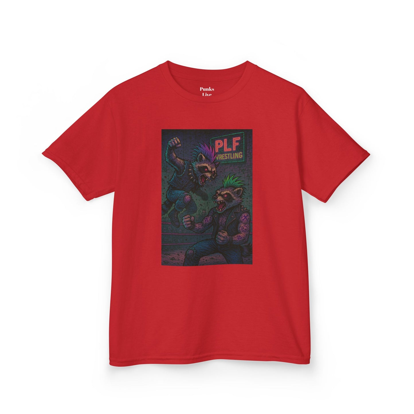 PLF “"Wrestler" Tee” Tee | Punk Kidswear by PLF - Punks Live Forever