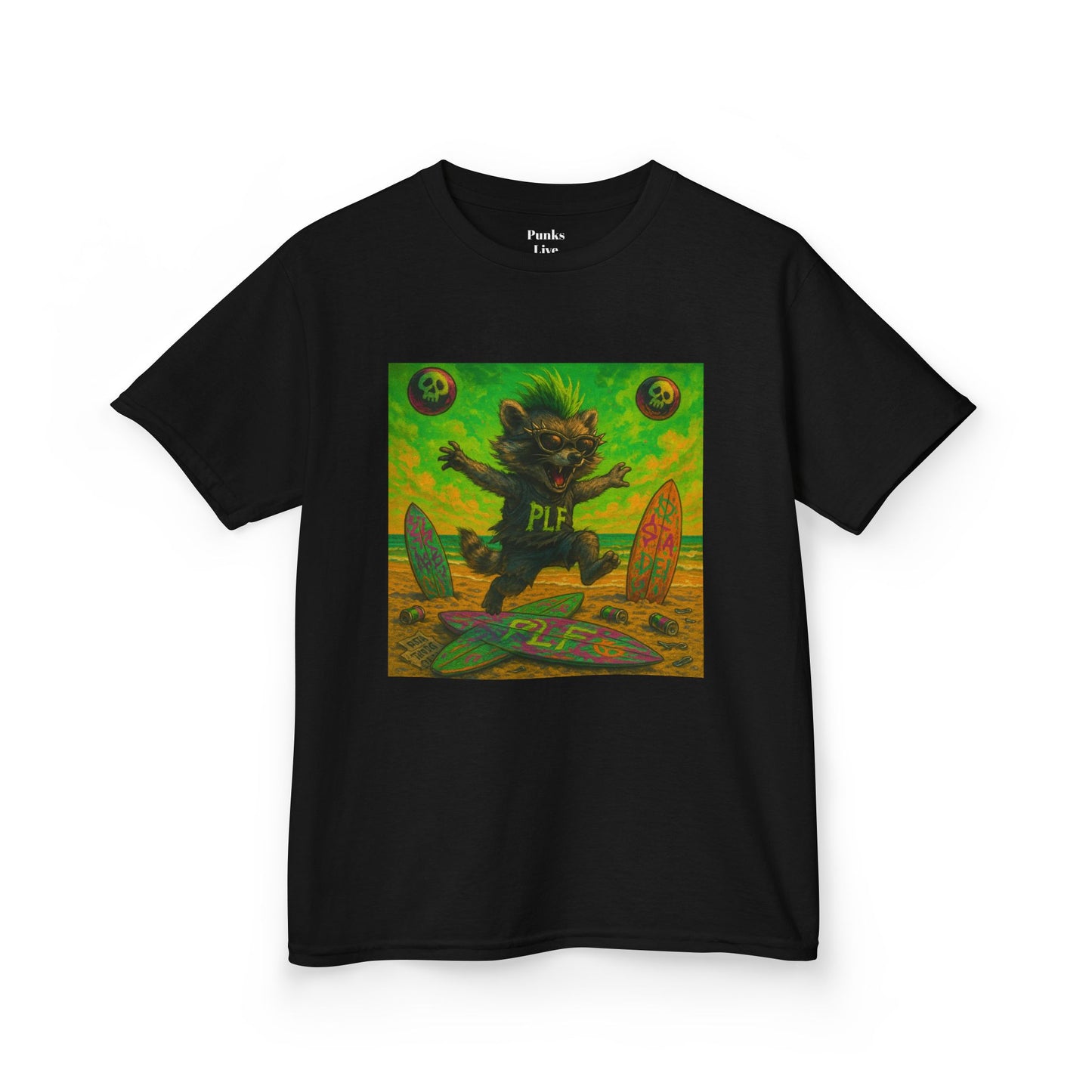PLF “"Beach" Tee” Tee | Punk Kidswear by PLF - Punks Live Forever