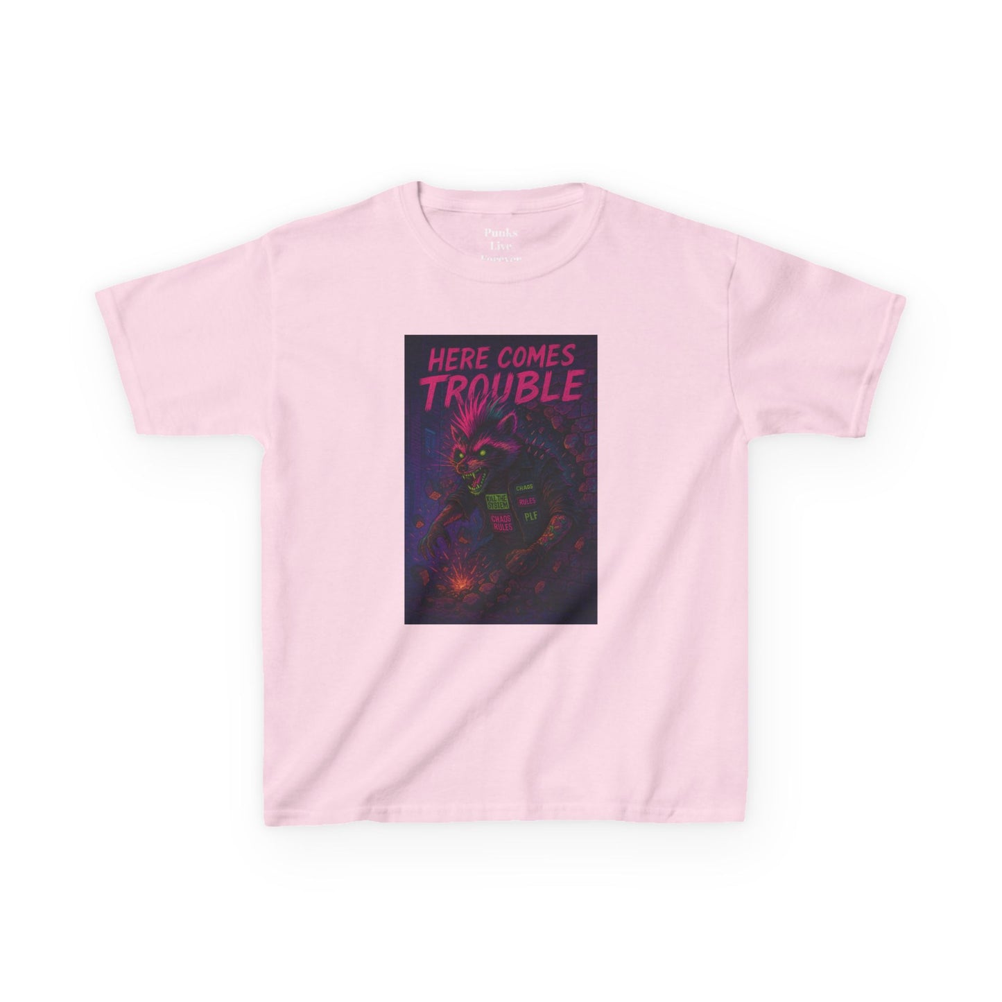 PLF “"Trouble" Tee” Tee | Punk Kidswear by PLF - Punks Live Forever