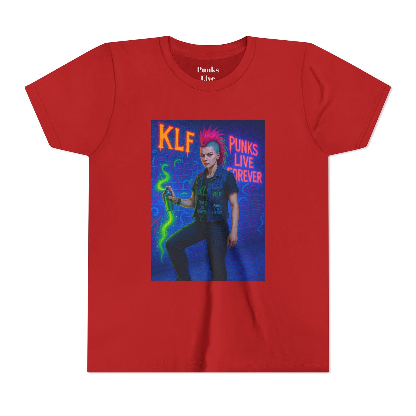 PLF “"Glow Riot Tee” Tee | Punk Kidswear by PLF - Punks Live Forever