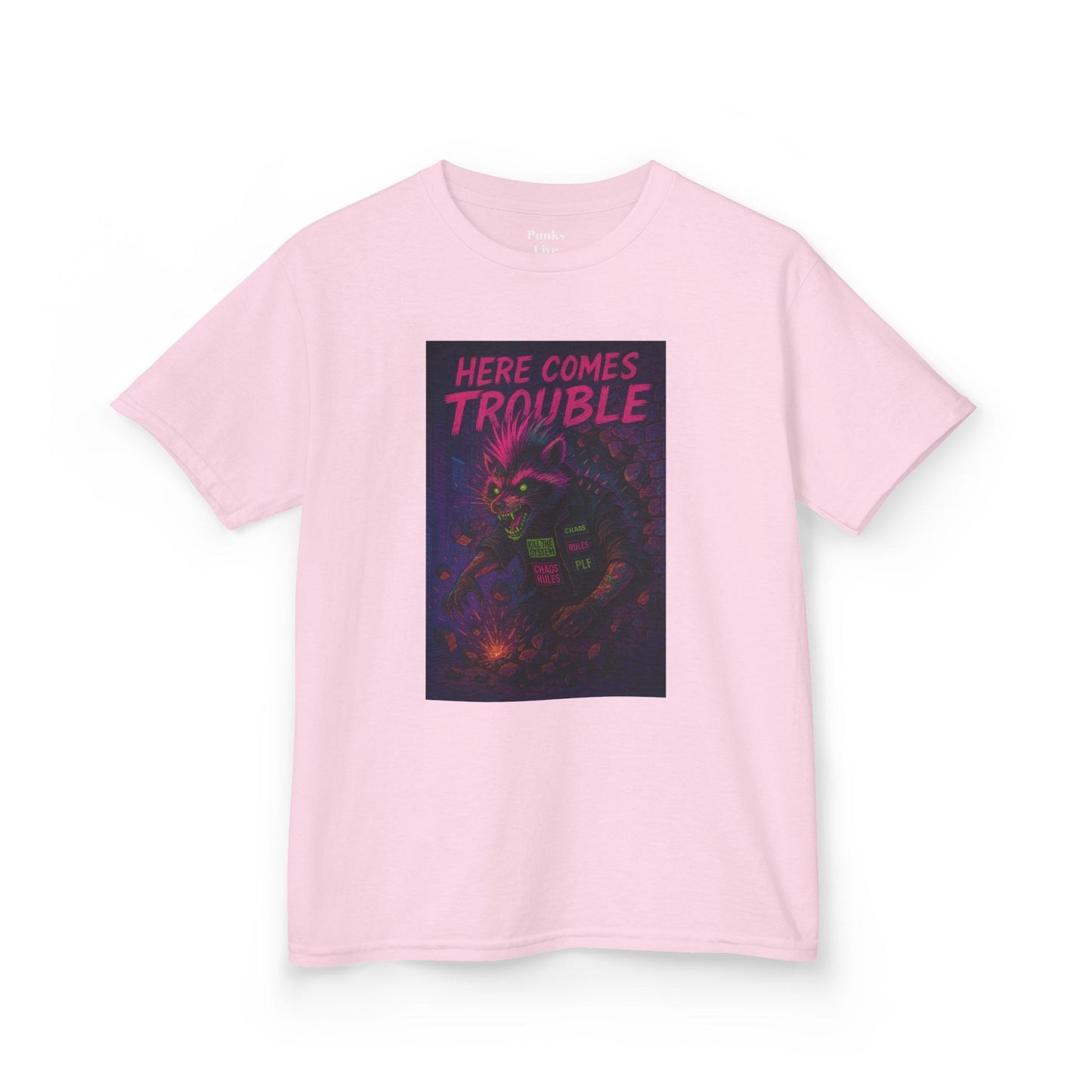 PLF “"Trouble" Tee” Tee | Punk Kidswear by PLF - Punks Live Forever