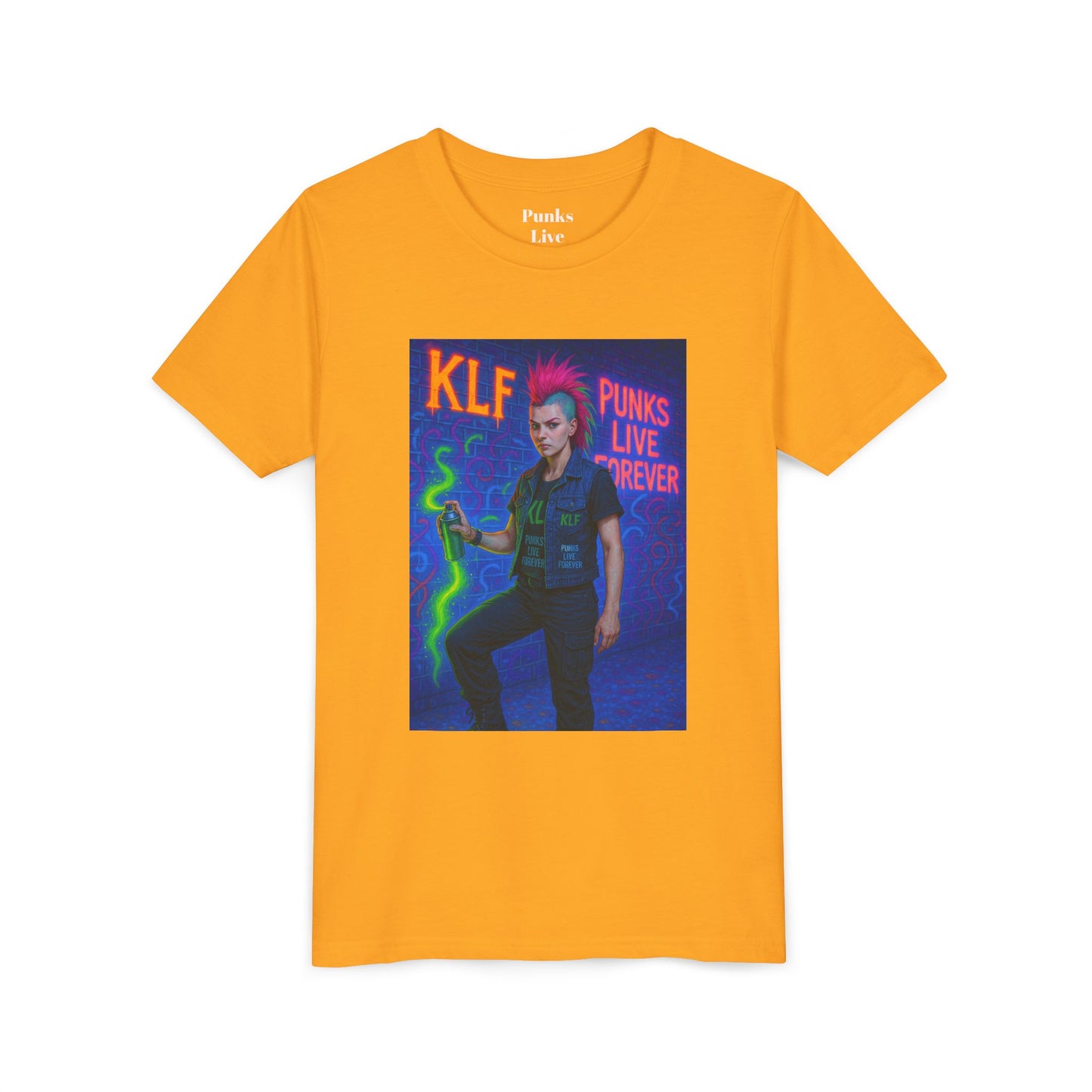 PLF “"Glow Riot Tee” Tee | Punk Kidswear by PLF - Punks Live Forever