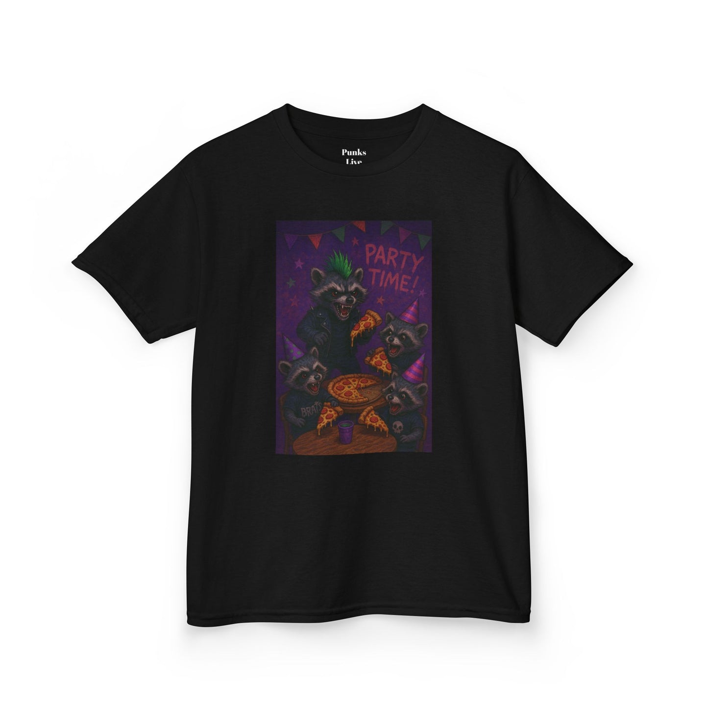 PLF “"Pizza" Tee” Tee | Punk Kidswear by PLF - Punks Live Forever