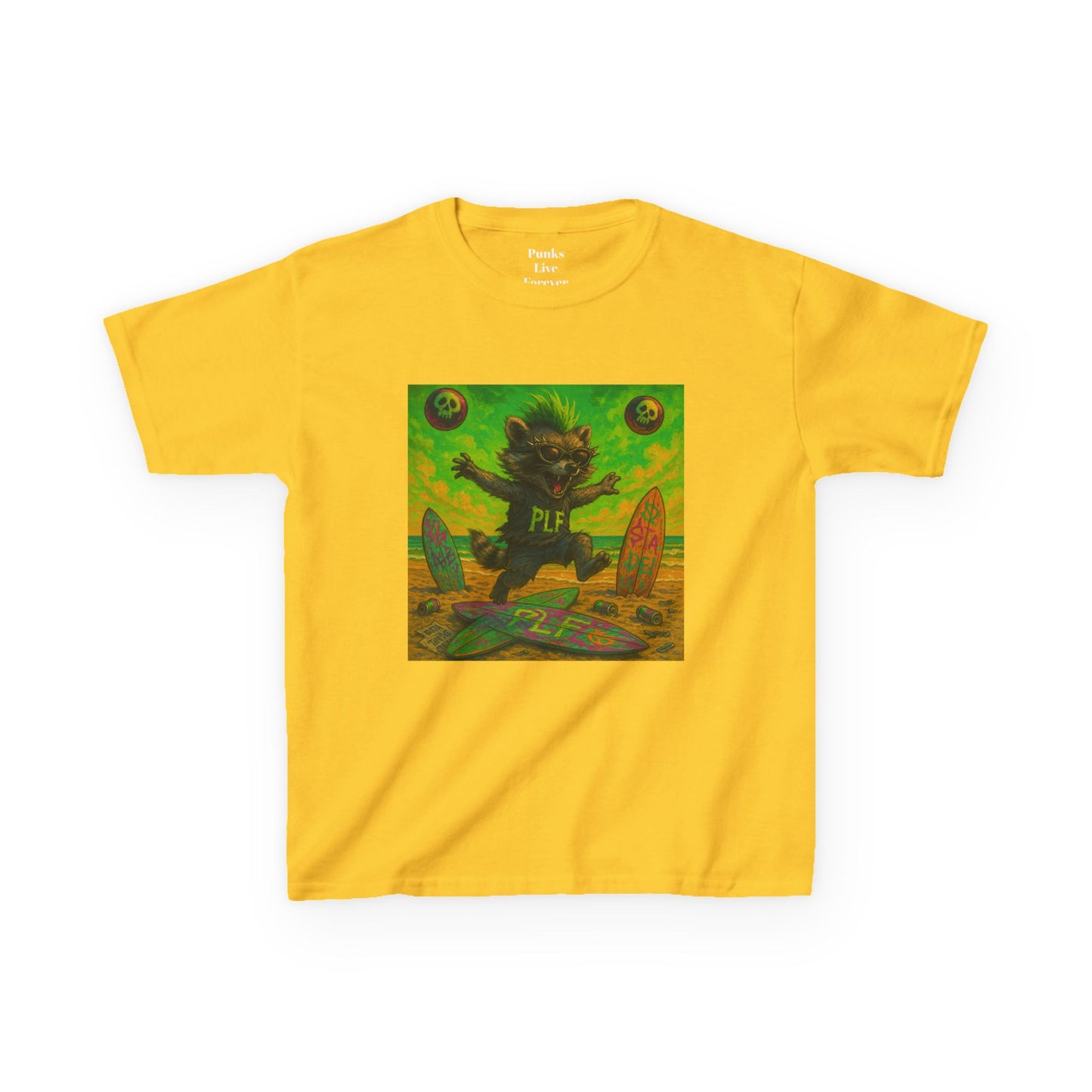 PLF “"Beach" Tee” Tee | Punk Kidswear by PLF - Punks Live Forever