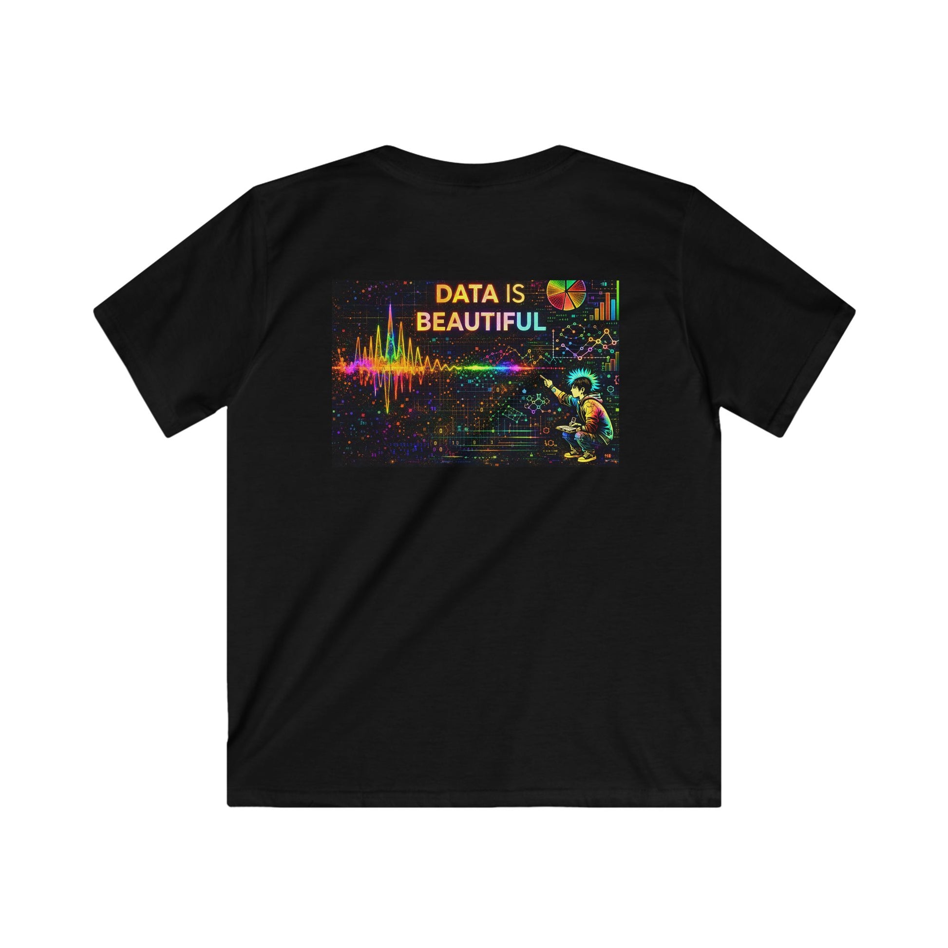PLF "Data is Beautiful" Tee for teens who see art inside numbers - Punks Live Forever