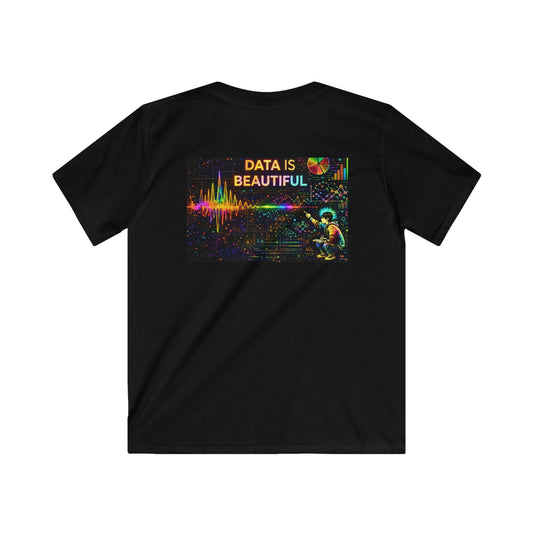 PLF "Data is Beautiful" Tee for teens who see art inside numbers - Punks Live Forever