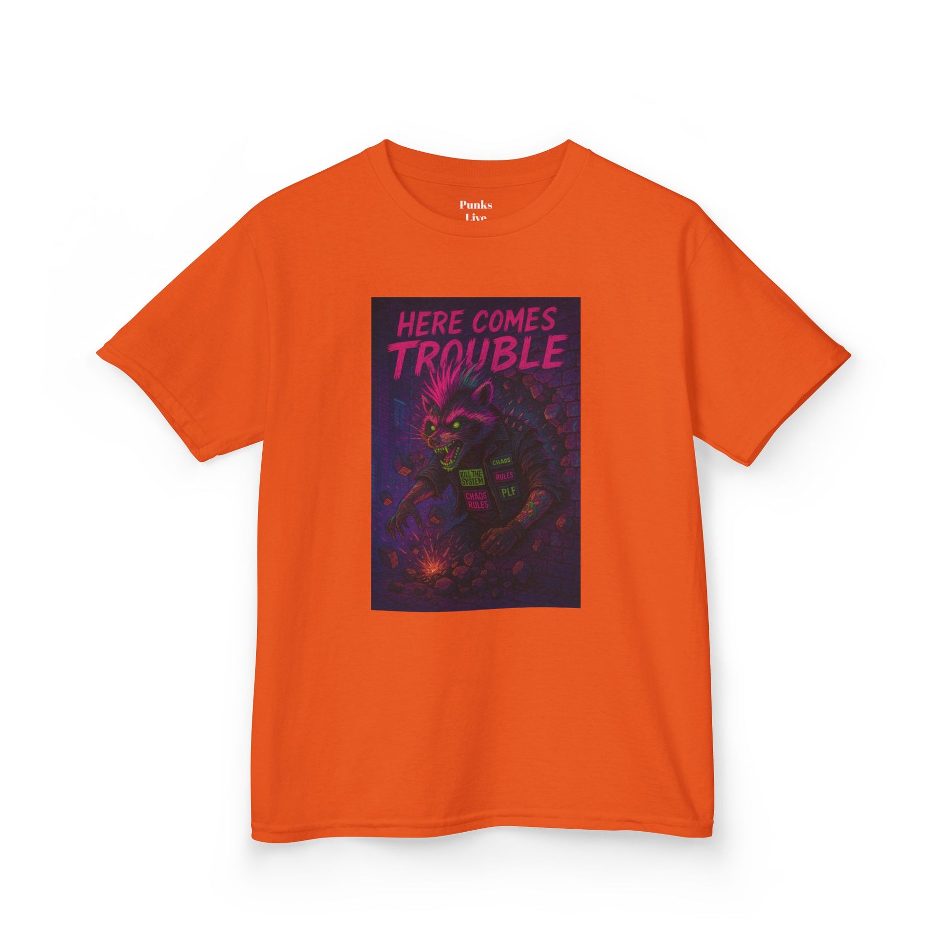 PLF “"Trouble" Tee” Tee | Punk Kidswear by PLF - Punks Live Forever