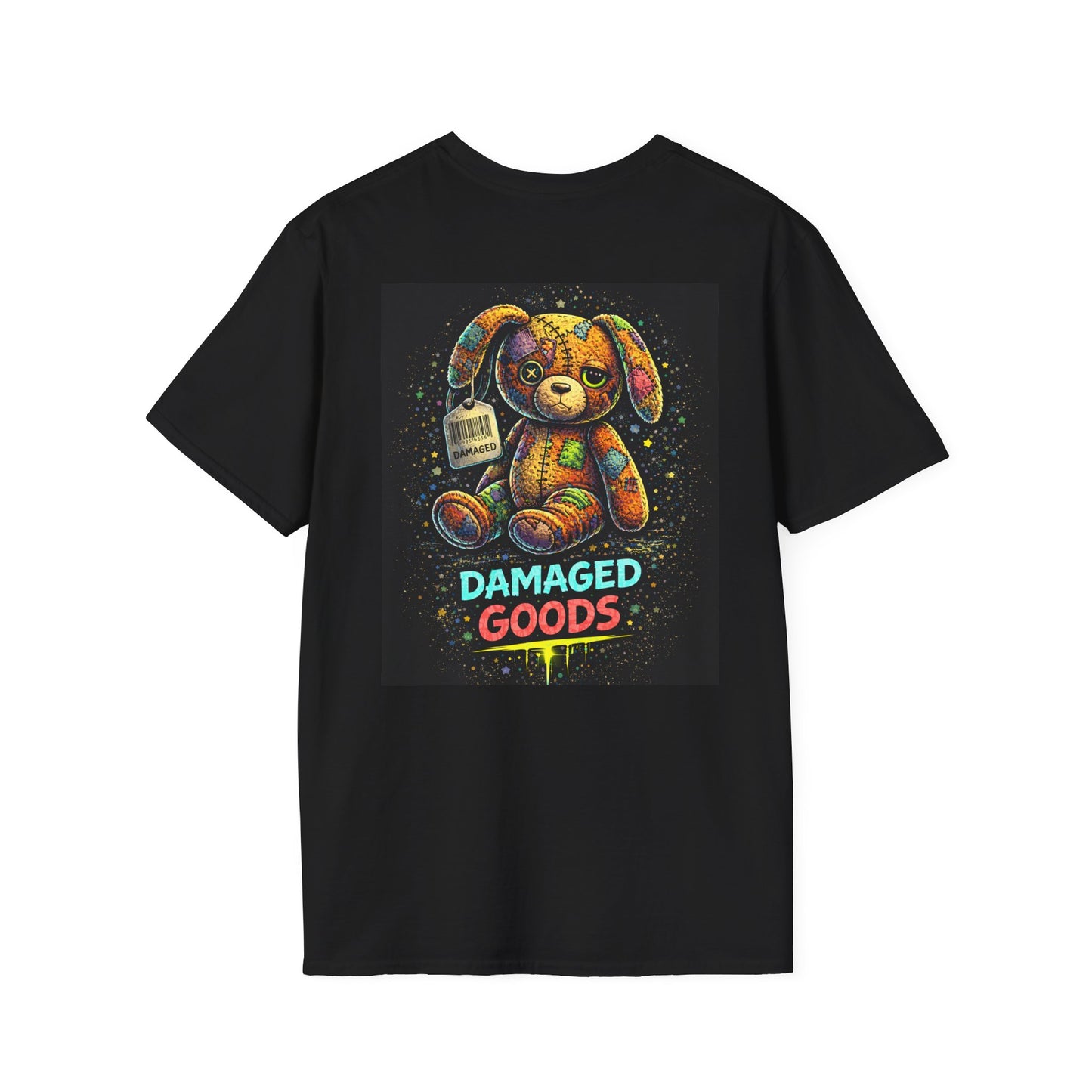 Damaged Goods Bunny Tee – Punk Kids Graphic Shirt | PLF - Punks Live Forever