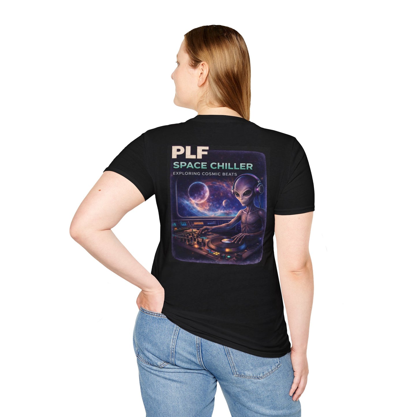 PLF "Space Chiller" Tee | Alien DJ Punk Streetwear - Punks Live Forever