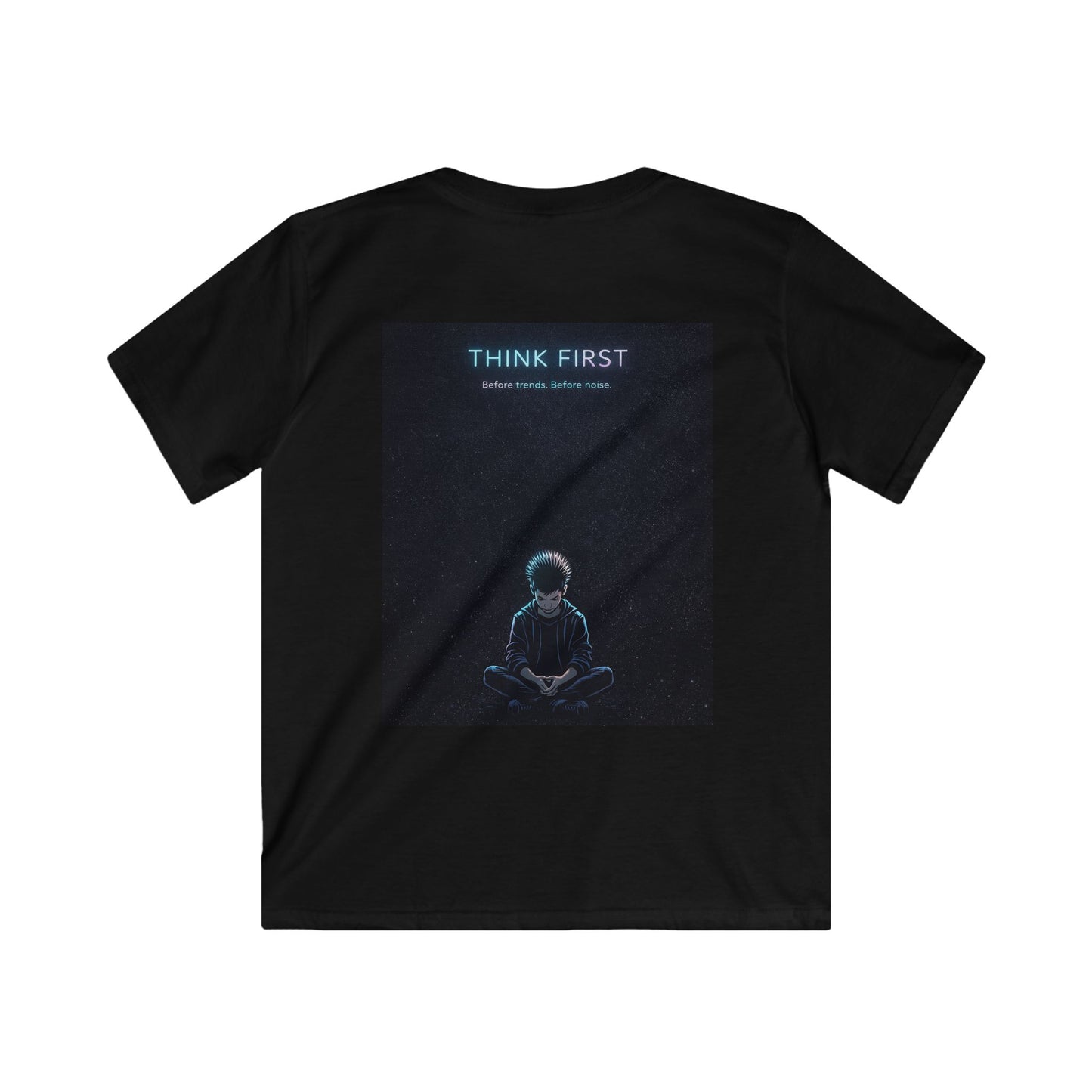 PLF "Think First" Tee for teens who pause before they react - Punks Live Forever