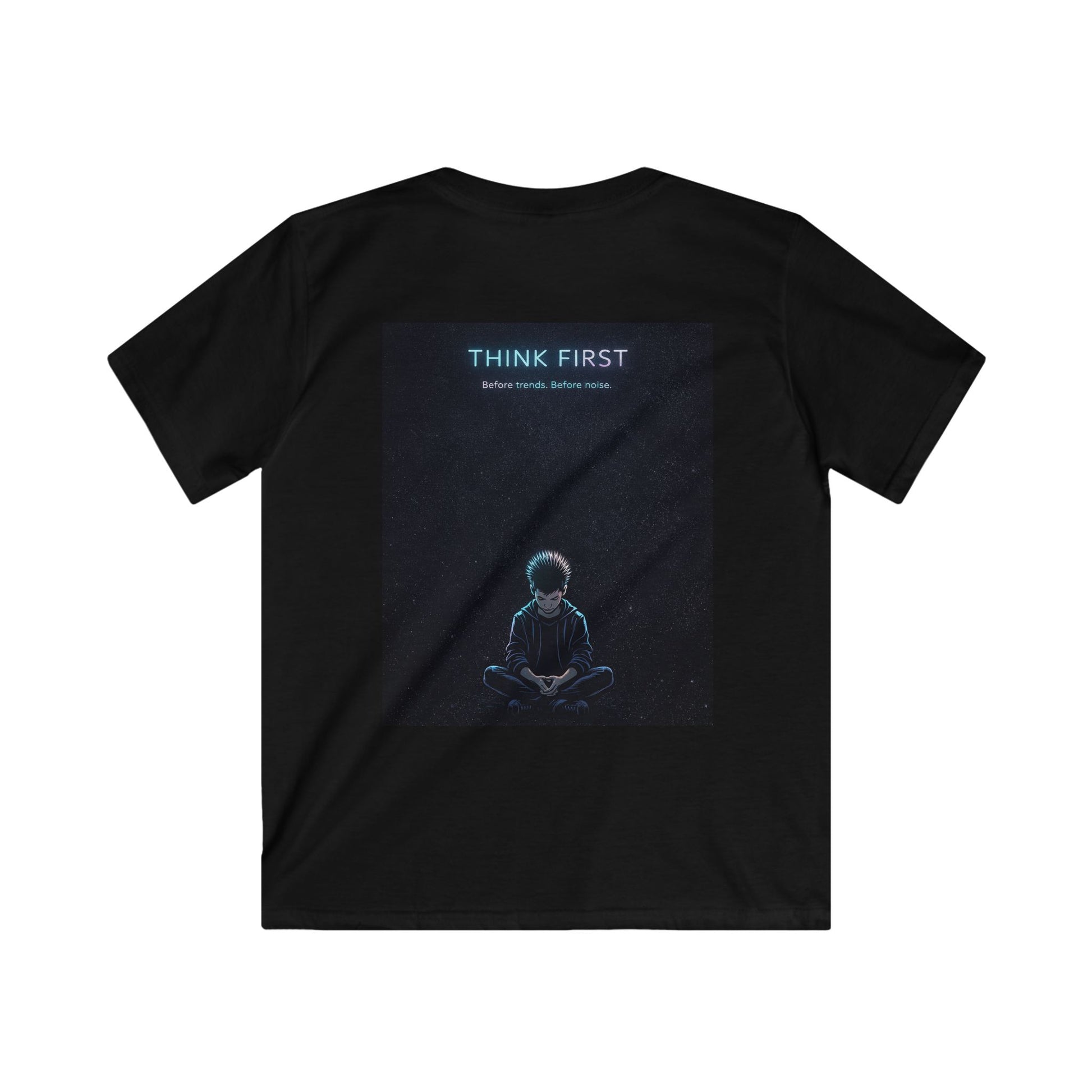 PLF "Think First" Tee for teens who pause before they react - Punks Live Forever
