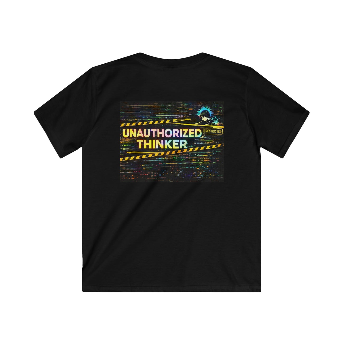 PLF "Unauthorized Thinker" Tee for teens who don’t accept instructions blindly - Punks Live Forever