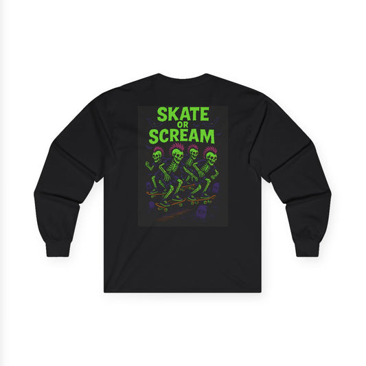PLF "Skate or Scream" LS Tee