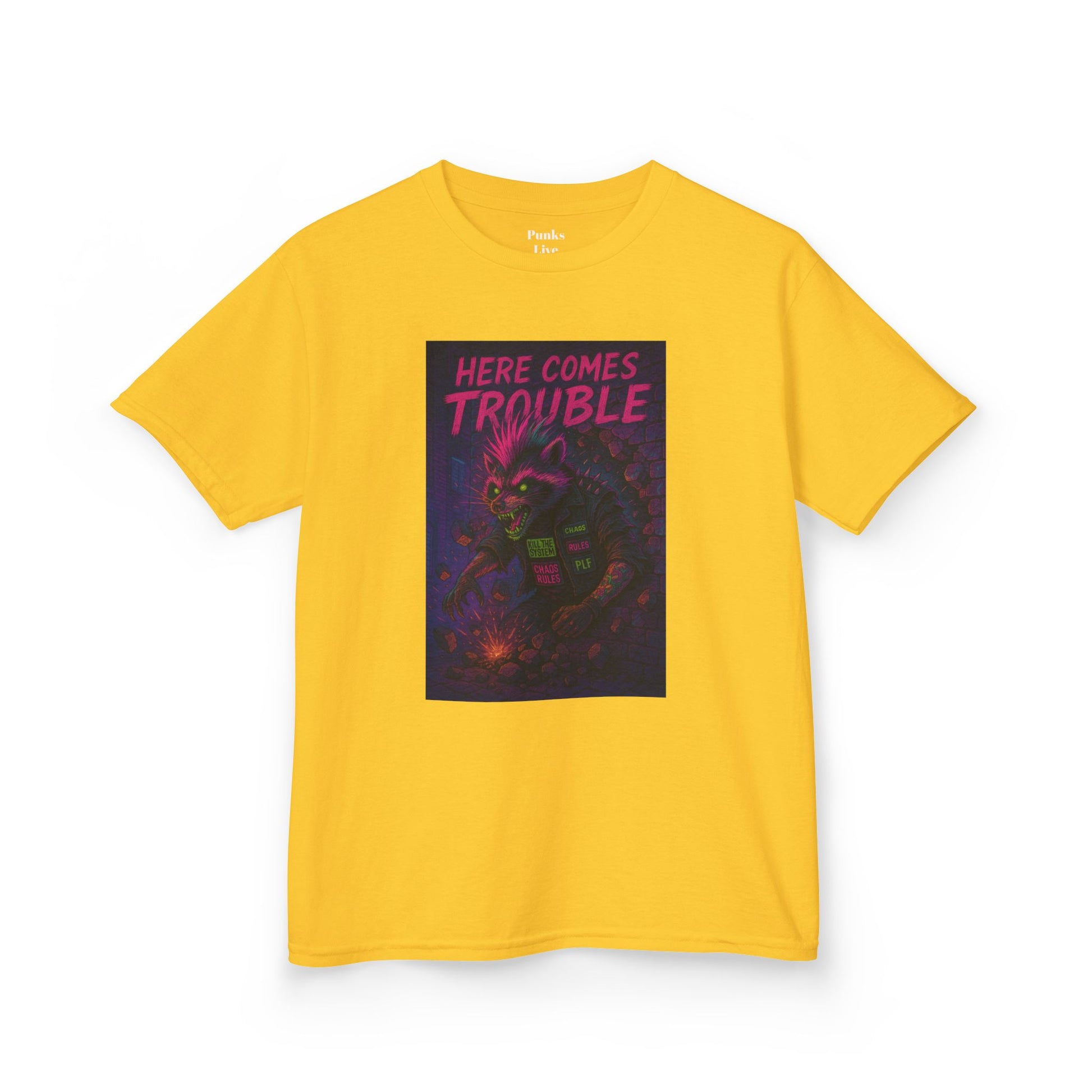 PLF “"Trouble" Tee” Tee | Punk Kidswear by PLF - Punks Live Forever