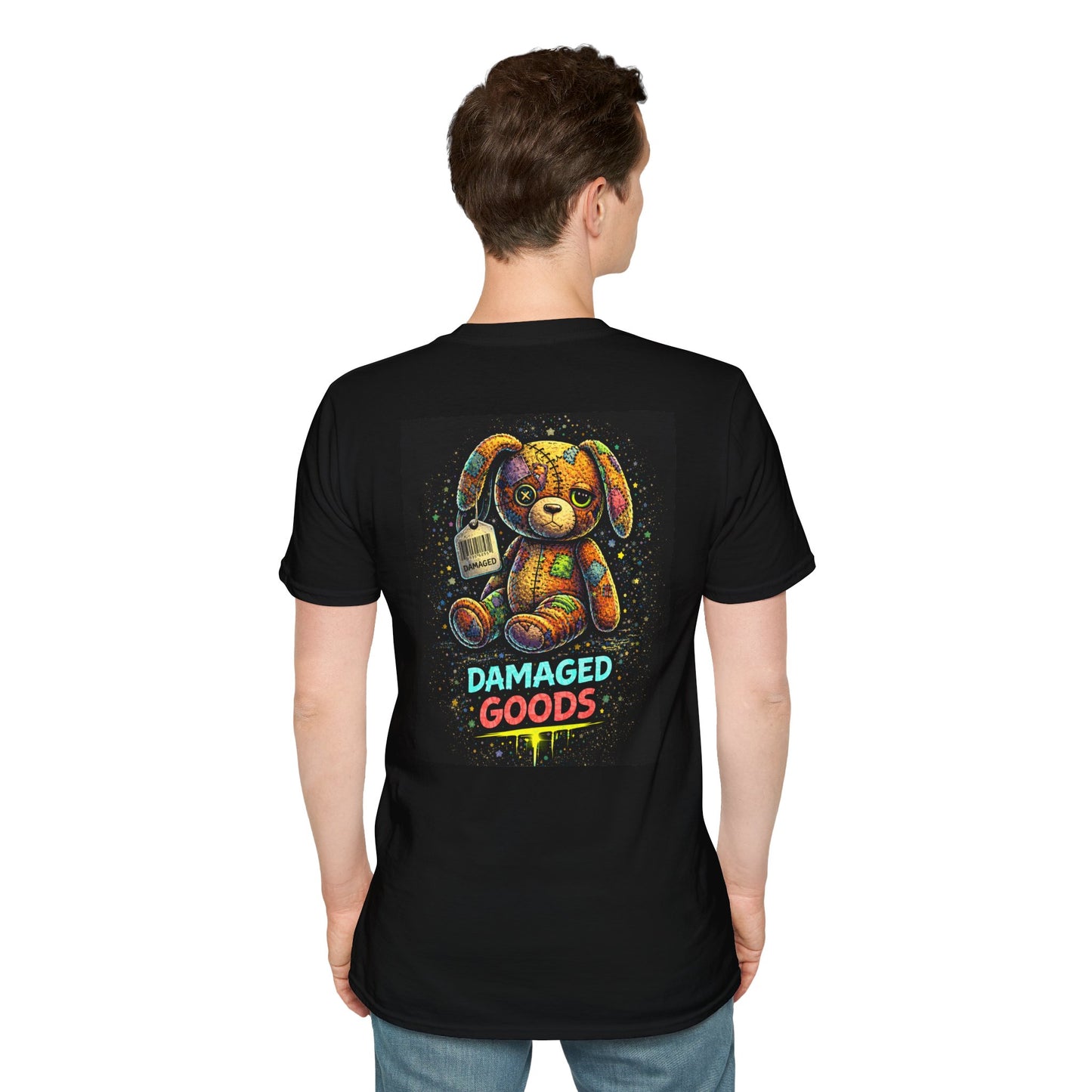 Damaged Goods Bunny Tee – Punk Kids Graphic Shirt | PLF - Punks Live Forever