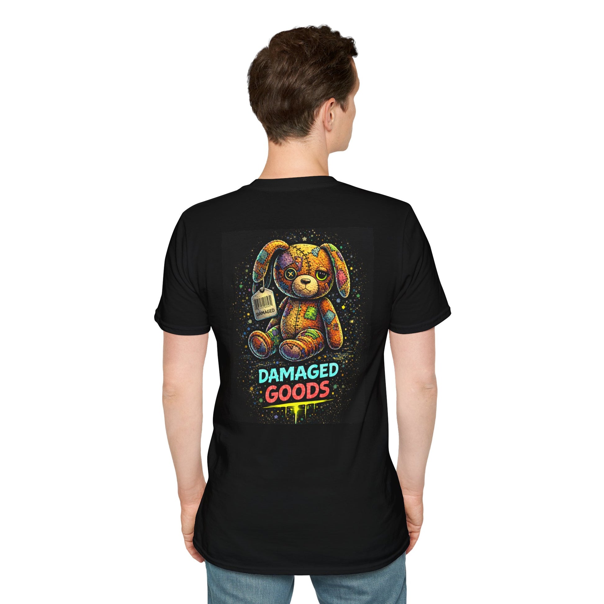 Damaged Goods Bunny Tee – Punk Kids Graphic Shirt | PLF - Punks Live Forever