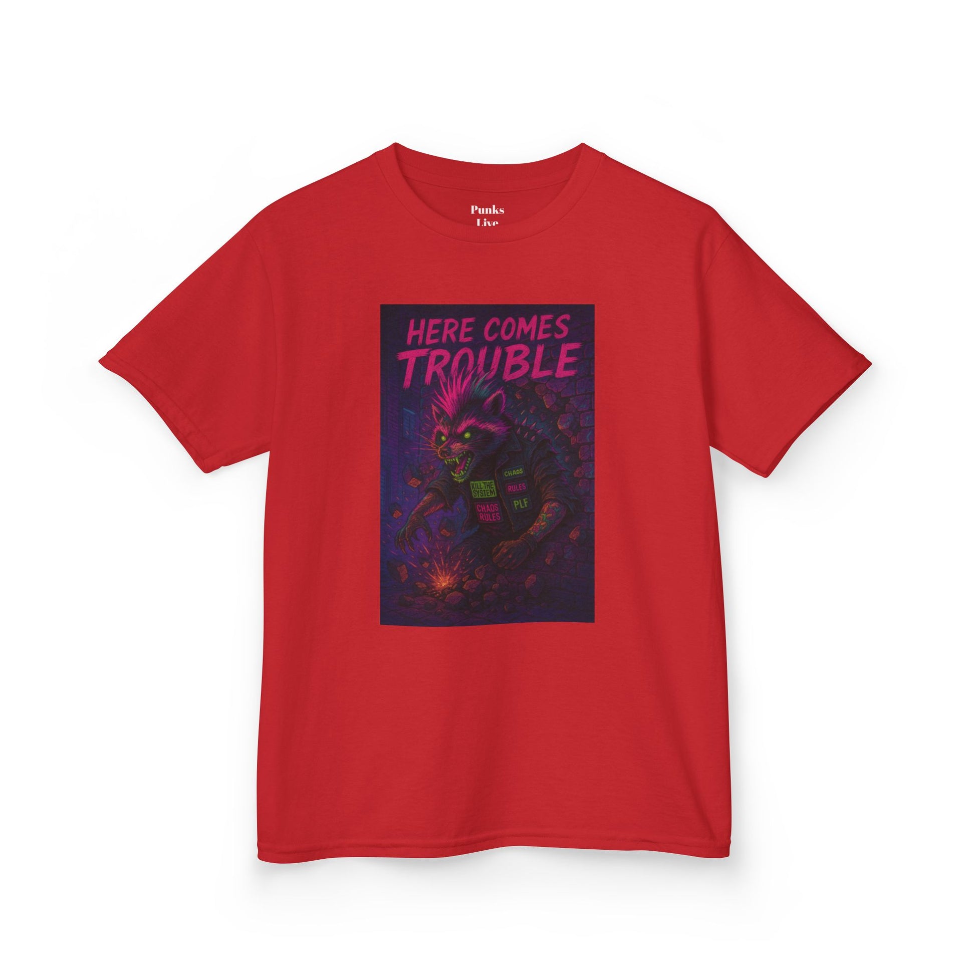 PLF “"Trouble" Tee” Tee | Punk Kidswear by PLF - Punks Live Forever