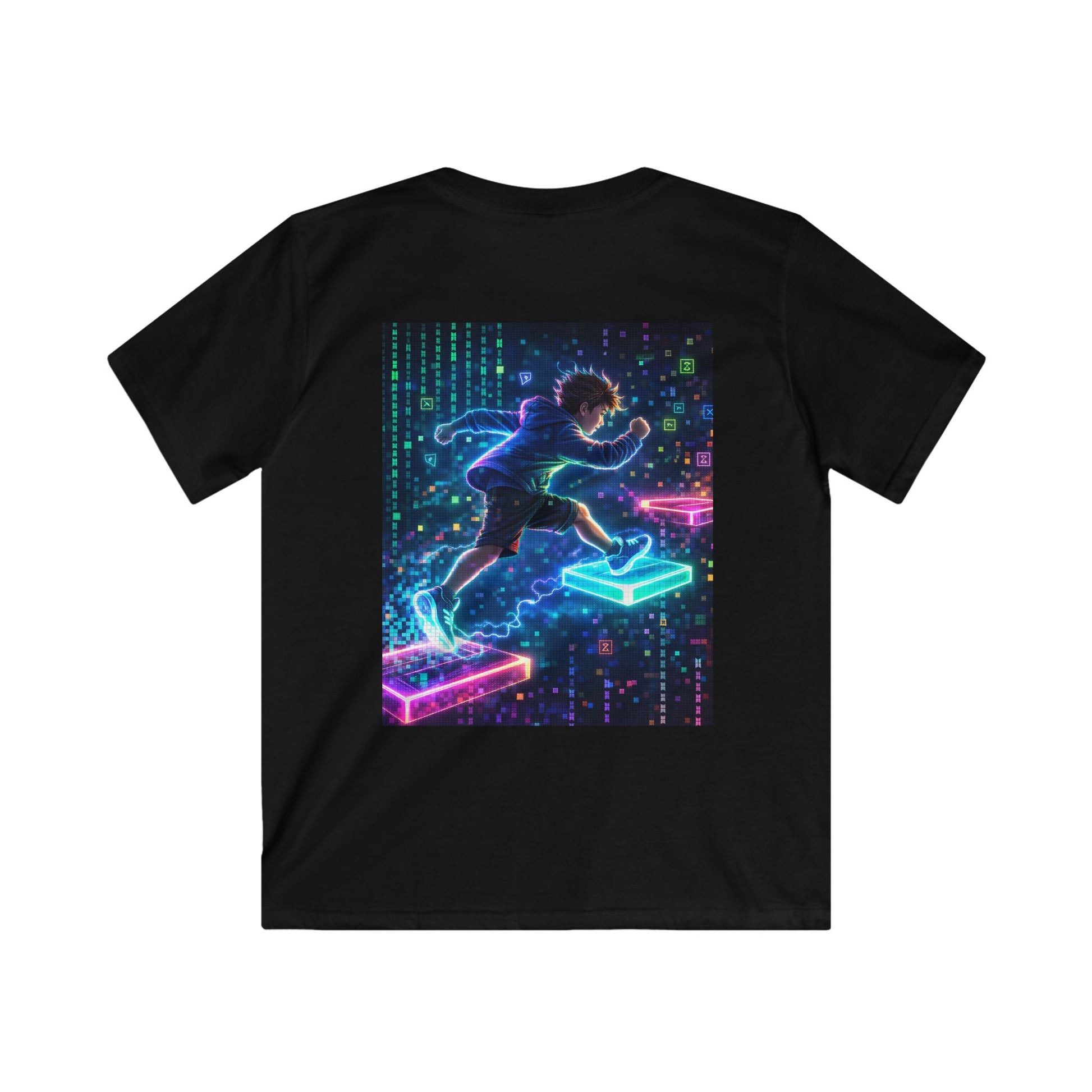 Level Jumper – Digital Rebellion Kids Punk Shirt - Punks Live Forever